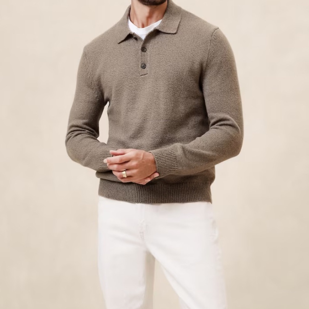 Banana Republic Cozy Polo Sweater